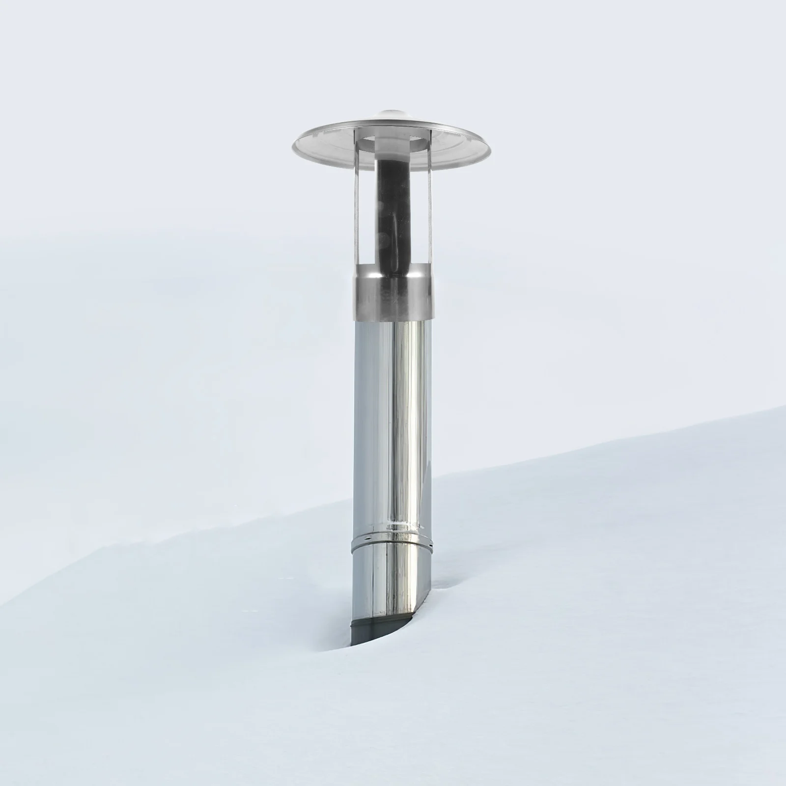 

Stainless Steel Cap 10cm Thick Design Protects Ducts from Rain Snow Chimney Cover Part Vent Chimney Cap Outdoor