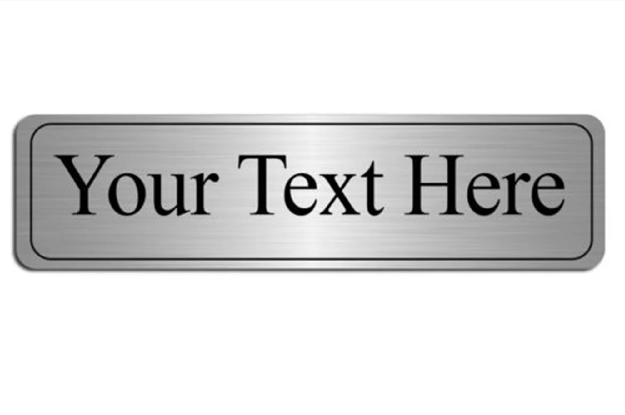 Personalised Silver or Gold Sign Aluminum Composite Plaque Door Gate Office Wall Name  House Sign