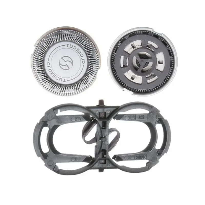 Universal Razor Blades Shaving Heads for PQ182HQ46/30 HQ139PQ192 Stainless Steel with ABS Mount Holder Kit Replacement