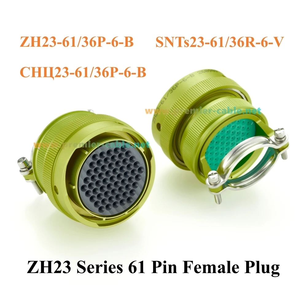 SNTs23 Series 61 Pin Female Bayonet Electrical Connector, ZH23-61/36P-6-B, СНЦ23-61/36P-6-B, SNTs23-61/36R-6-V