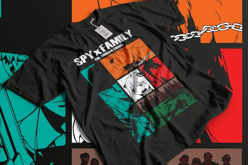 

Anime retro T-shirt, 100% cotton, all sizes for men and women Comic lovers