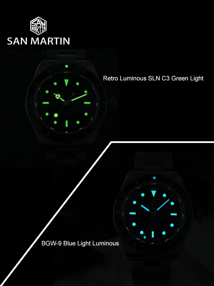 San Martin SN004 aggiornato 38mm 6200 orologio subacqueo per uomo 6200 NH35 orologi meccanici automatici zaffiro di lusso impermeabile 200m