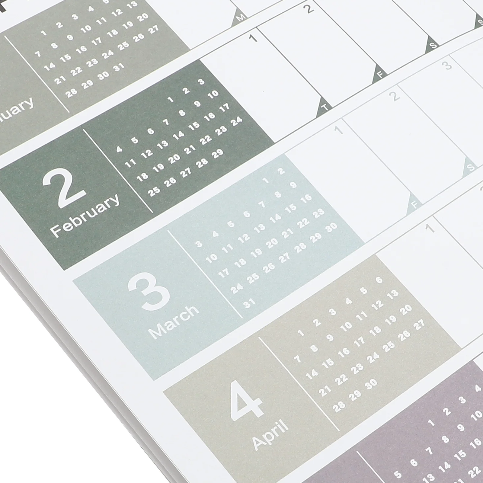 

1 Set Wall Hanging Yearly Calendar 2024 Lightweight Space Saving Planner Daily Schedule Memo Organizer for Home Office Dorm