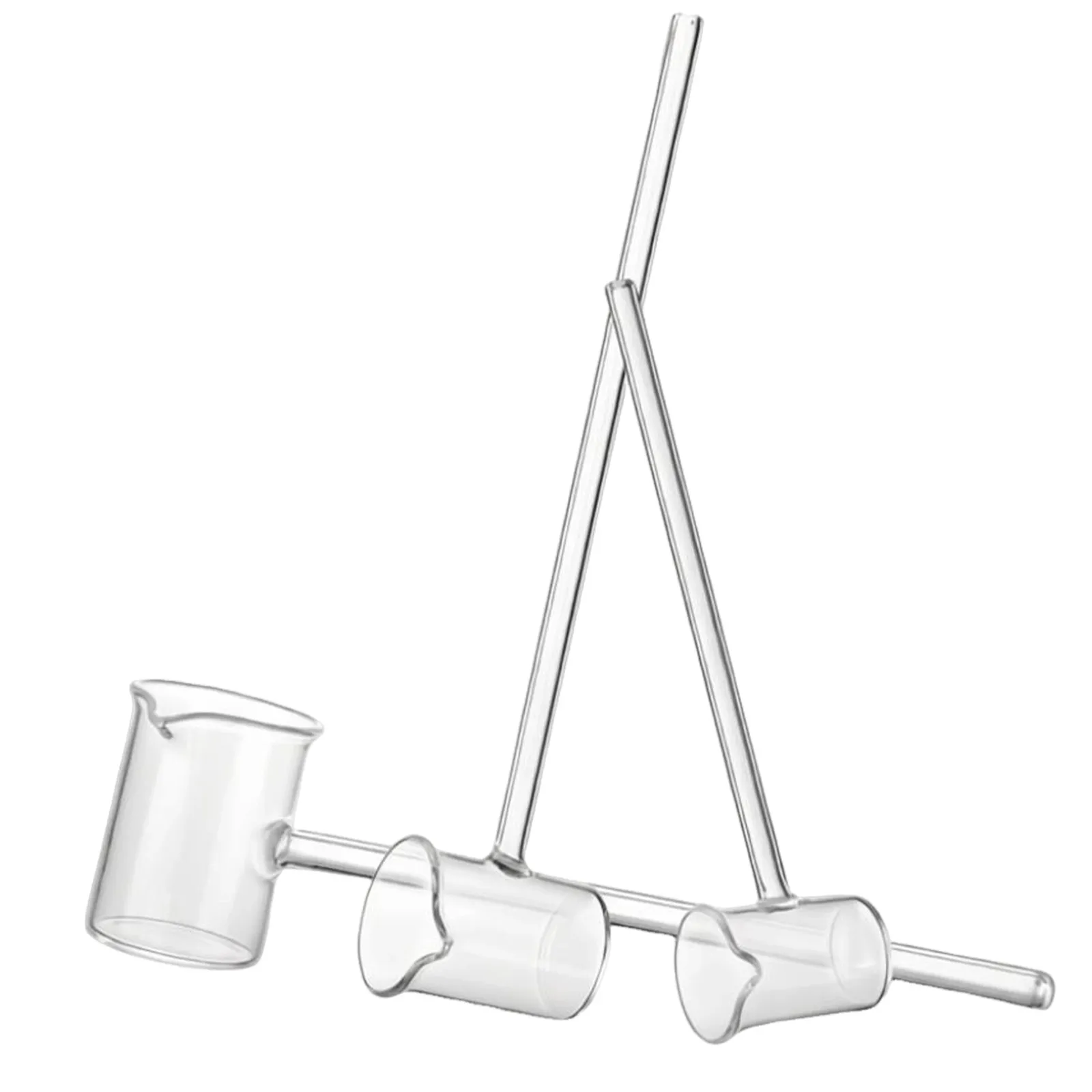 Xin Tester High Borosilicate Glass Acid Spoon Long-handled Medicine Funnel Sampling Spoon 5/10/15/25/50/100ml