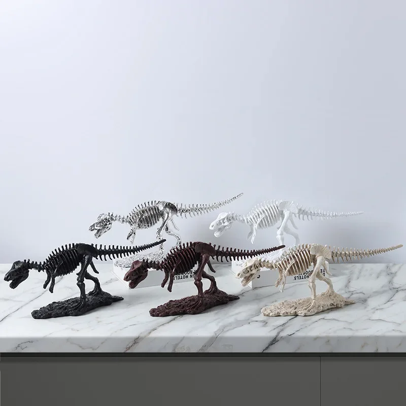 

Resin Handicraft Simulated Dinosaur T-rex Model The Skeleton Displays Animal Ornaments Decorative Figurines Home Decoration