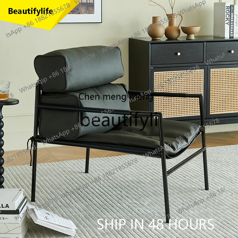 

2003 Light Luxury Sofa Chair Minimalist Leisure Single Chair Sofa Living Room Vintage