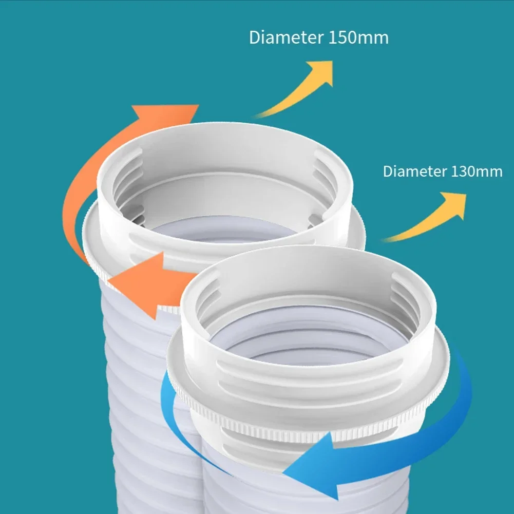 Mobile Air Conditioner Exhaust Hose Connector 13/15CM Hose Reducer Cooling Heating Exhaust Duct Pipe Interface Connector