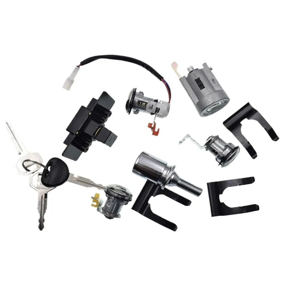 Car Accessories Lock Cylinder&Key Set for Mitsubishi Pajero Montero1990-2003 4G64 V23 V24 V32 V36 MR259744 MR259766 MR259755