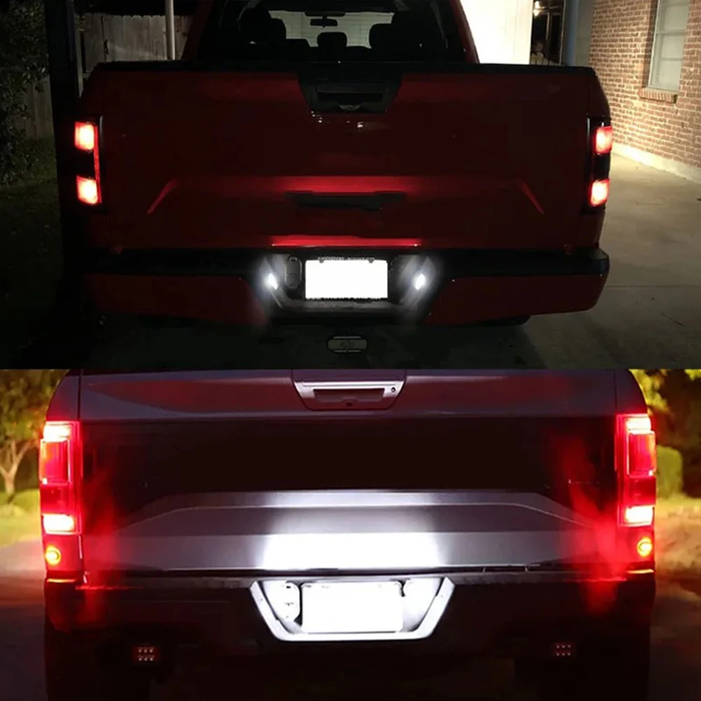 Para Ford F-150 Raptor 2015 2016 2017 2018 luz LED de placa de matrícula de coche 2 uds para lámpara Ford F-150 Raptor