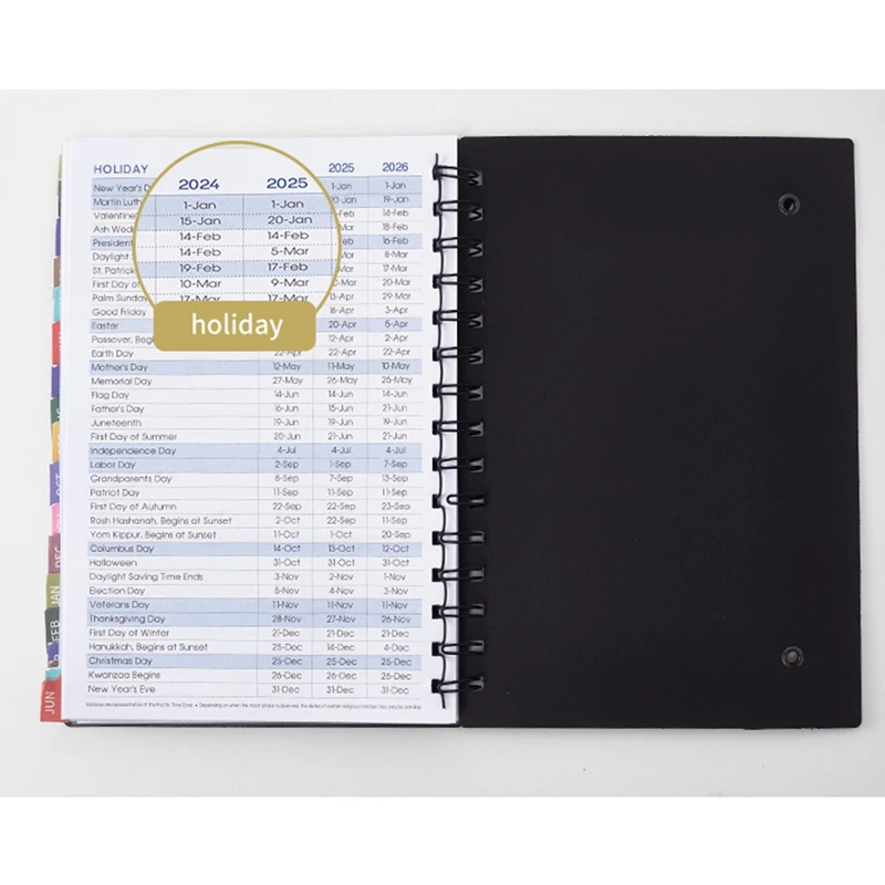 Weekly Appointment Book Plan Book Schedule Book Plan Book Rollovers Notebook Black Easy To Use
