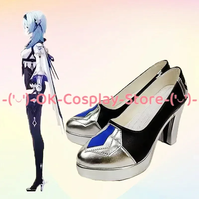 Eula Cosplay Schoenen Vrouwen Halloween Carnaval Laarzen Spel Genshin Impact Cosplay Prop Op Maat Gemaakt