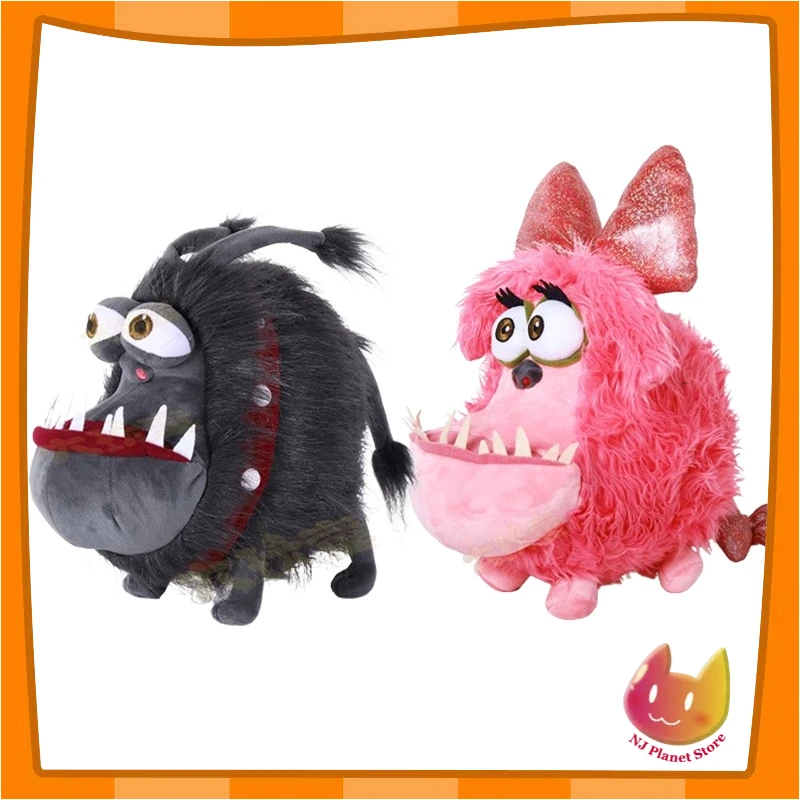 

25 Cm Plush Action Figure Gru Dog Plush Doll Big Mouth Kyle Little Evil Dog Toy Doll Cute Long Hair Pink Dog Lovers Plush Toy