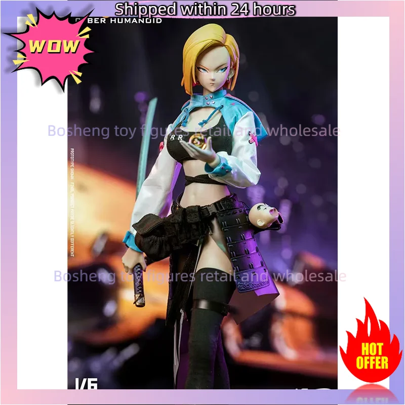 الأصلي ASTOYS AS2022-10 1/6 أندرويد No.18 سايبر الروبوت اللازورد في المخزون أنيمي عمل جمع أرقام نموذج اللعب