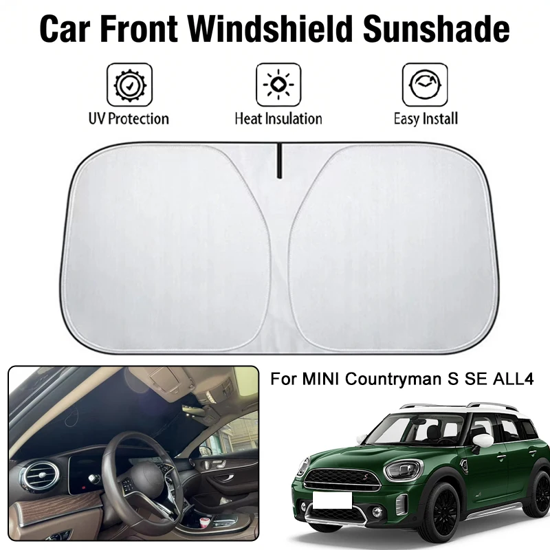

Foldable Car Windshield Sun Shade UV Block Heat Insulation For MINI Countryman S SE ALL4 Interior Protection Accessories