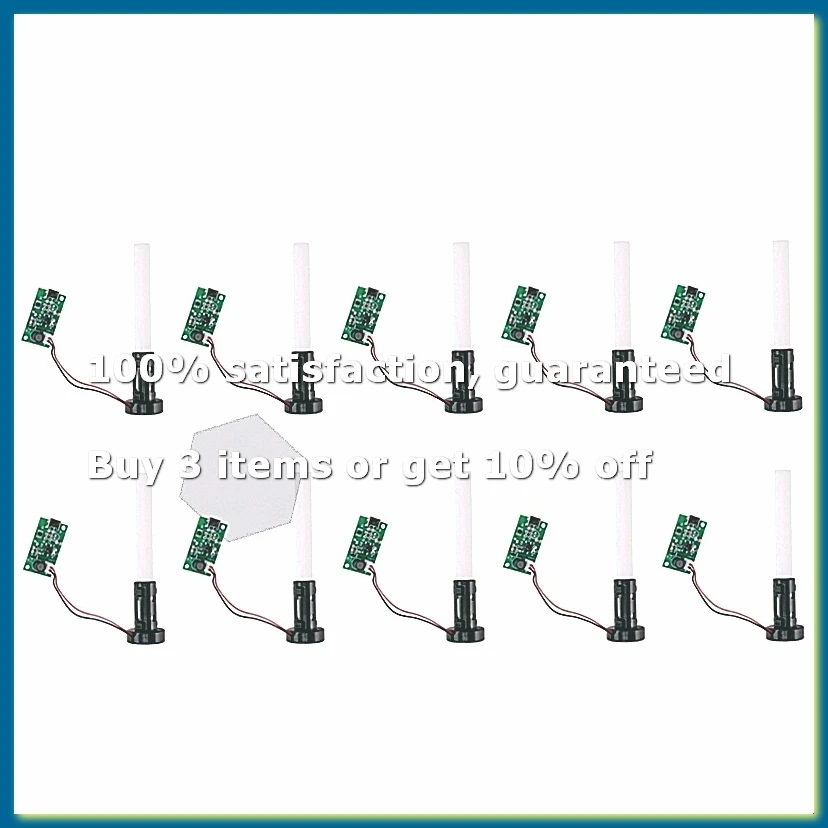 Mini Air Humidifier Mist Maker USB Atomizer Transducer Atomization Piece DIY Accessories and PCB Drive Module(10PCS)-DTD2