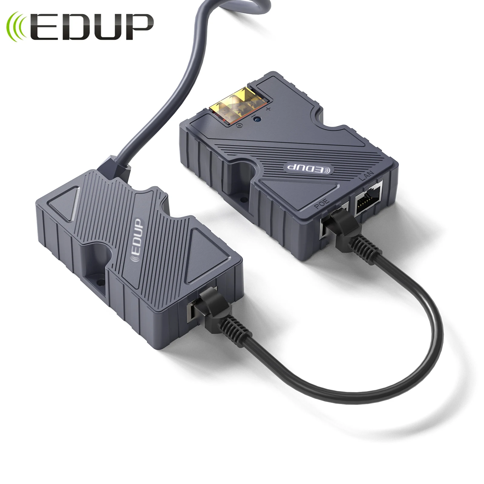 EDUP Starlink Dishy Cable Adapter to RJ45 with 150W GigE PoE Injector 8KV Lightning Protection for Starlink Satellite Dishy V2