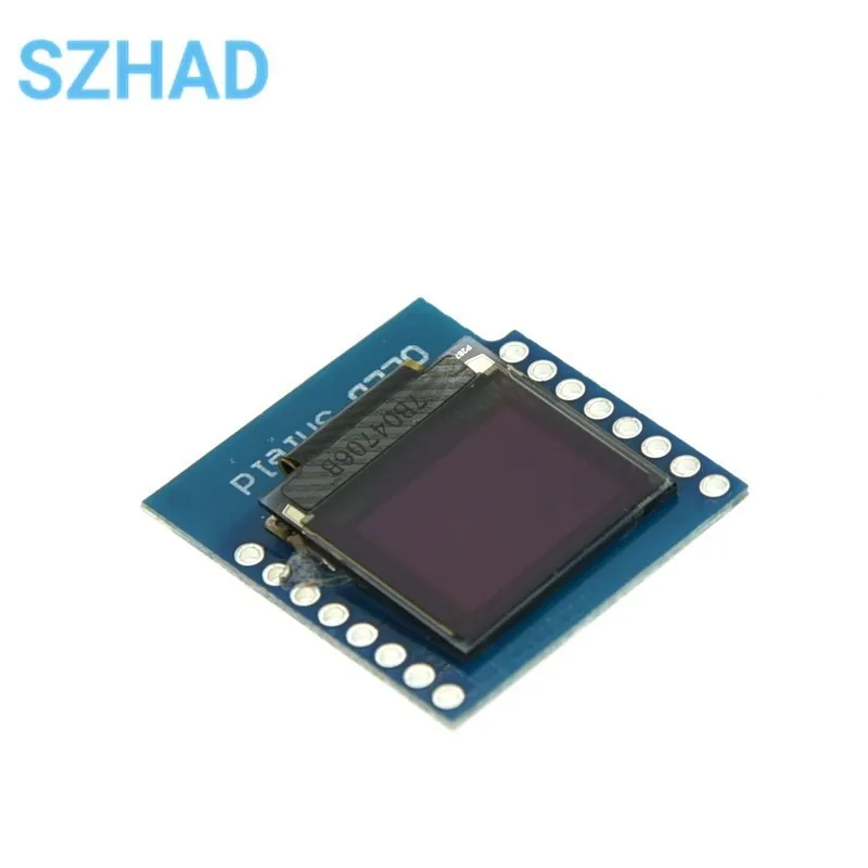 Módulo de exibição OLED de 0,66 polegadas 64x48 I2C Interface para Wemos D1 Mini ESP32 Arduino