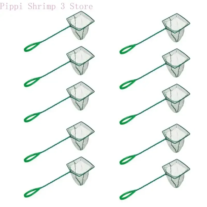 10-個の水族館メンテナンスネット、魚の捕獲と廃棄物の除去用、細かいメッシュの安定した効率的な漁網