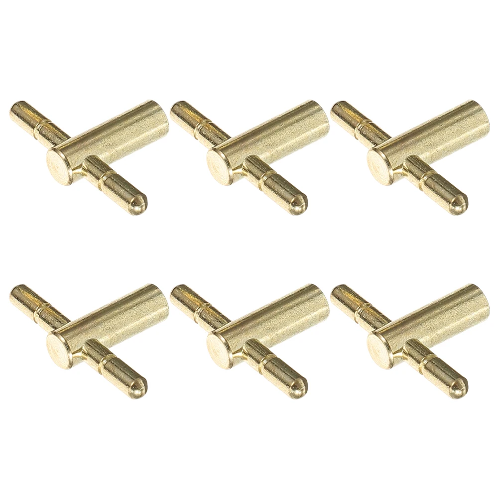

6 Pcs Music Box Winding Metal Key Replacement Clock Keys Crank Winder Accessories