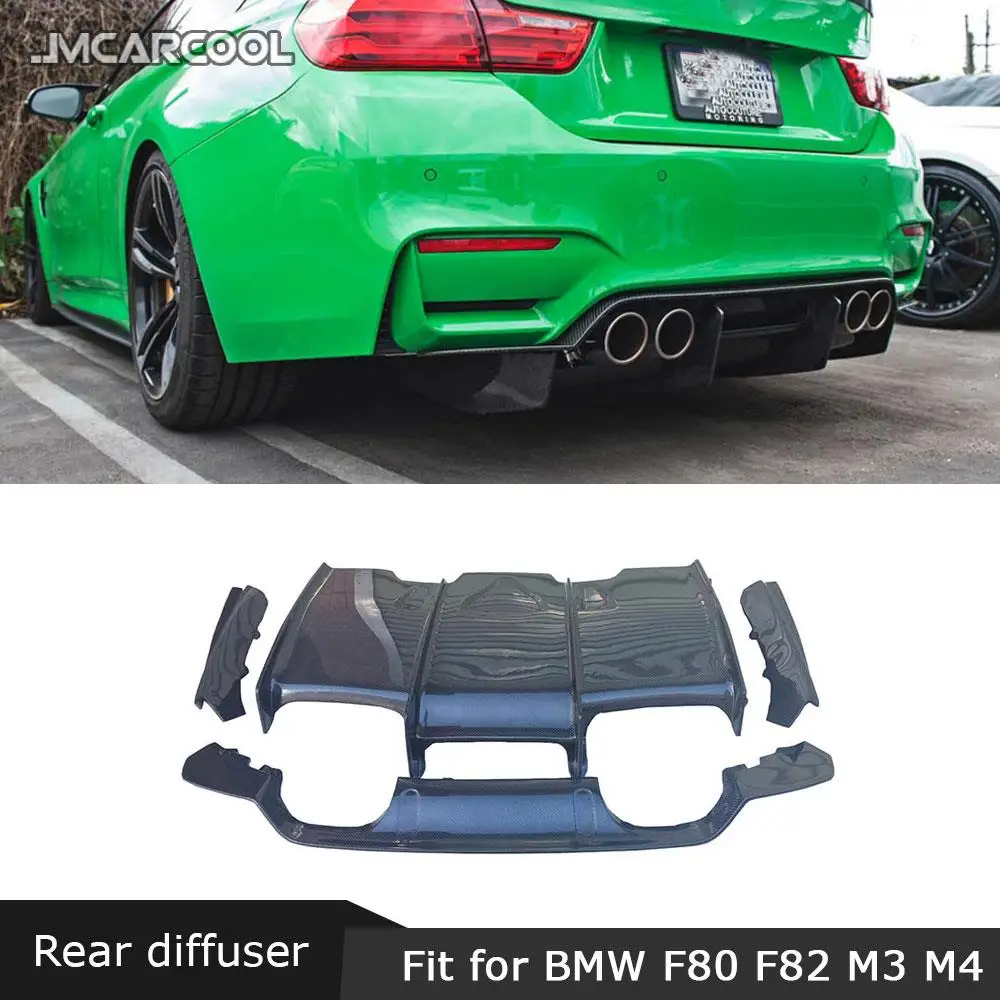 

Carbon Fiber Rear Lip Diffuser Splitters Spoiler Bumper Cover Chin Guard For BMW F80 M3 F82 F83 M4 2014-2018 PSM Style