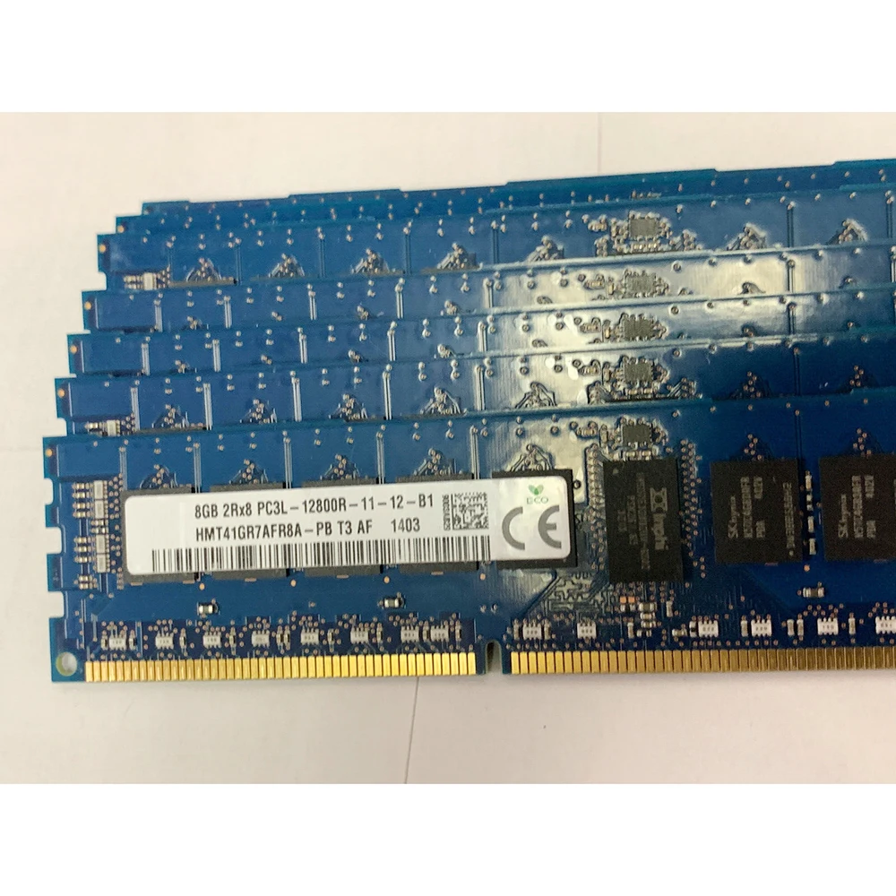 1Pcs For SK Hynix RAM 8GB 8G 2Rx8 DDR3L 1600 PC3L-12800R HMT41GR7AFR8A-PB Memory