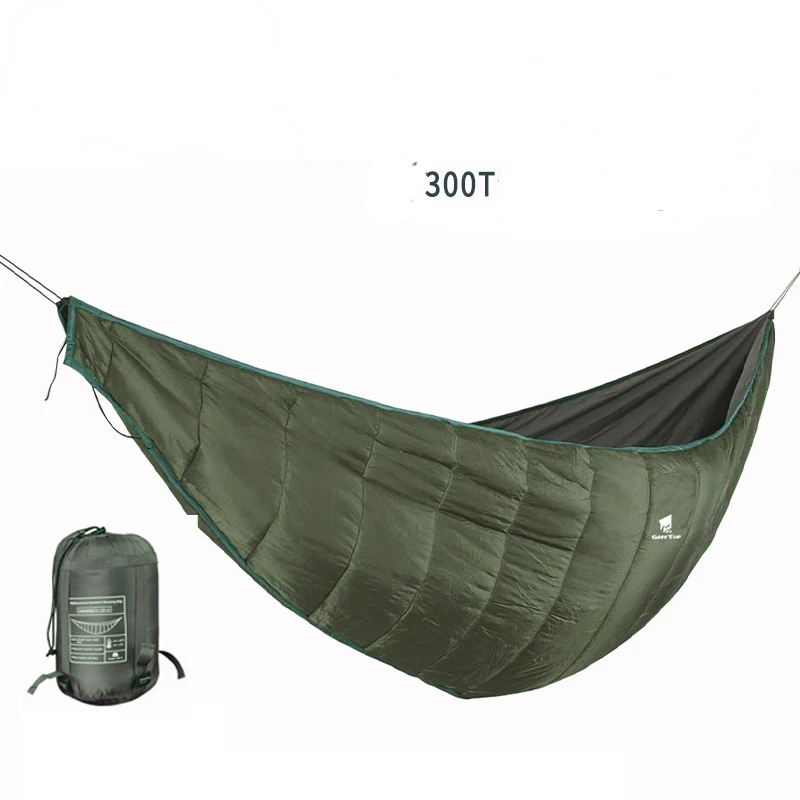 

Large space outdoor leisure convenient camping hammock, sleeping bag, rain and cold resistant, lightweight camping warm blanket