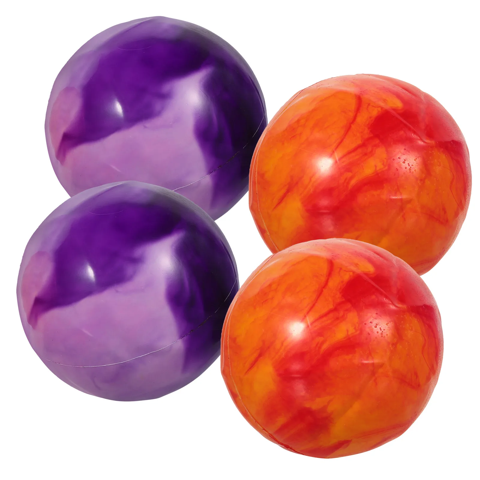 

4 Pcs Beach Shot Balls Inflatable for Kids Water Play Small Bouncy Jumbo Toys Outdoor