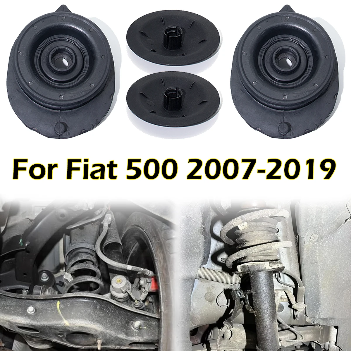 2kit Car Front Strut Mounts Bearing Shock Absorber Top Suspension For Fiat 500 2007-2019 ord KA RU8 2008-2016 Lancia Ypsilon 843