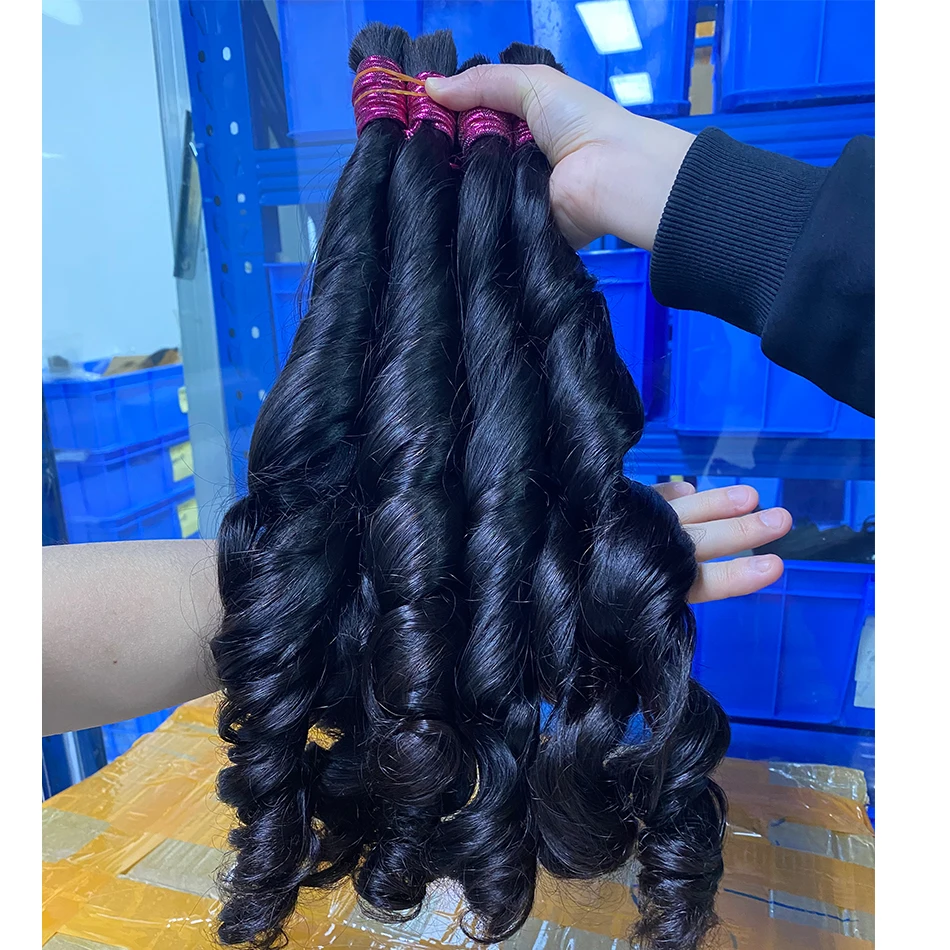 

100 Percent Human Bulk Hair for Braiding Loose Wave Human Braiding Hair No Weft for Crochet Hair Natural Black 100 Gram Bundle