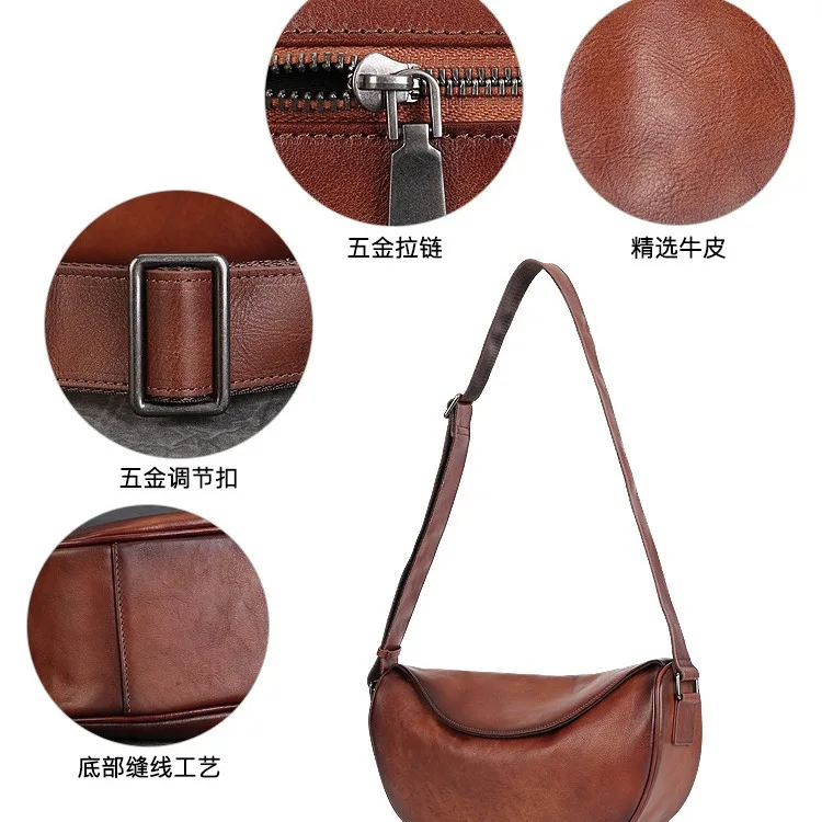 MOTAORA Handmade Shoulder Bag For Women New Top Layer Cowhide Dumpling Commuting High-end Handbags For Woman Luxury Designer Bag