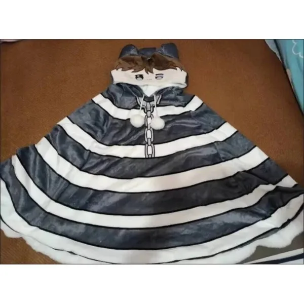 

Game Identity V Cosplay Survivors Prisoner Luca Balsa Plush Print Plucked And Thickened Cloak Jacket Costume Gifts