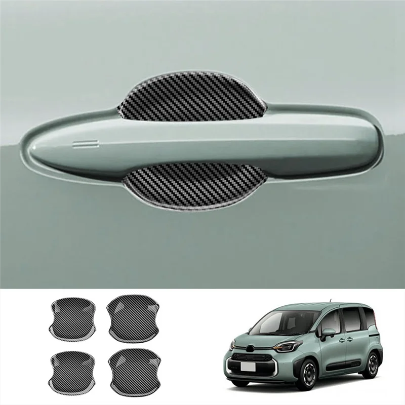 مقبض باب السيارة إكسسوارات خارجية لأبواب السيارات تجويف الكسوة إدراج الصيد صب مقبلات لتويوتا SIENTA 10 سلسلة 2022 2023-T45C #3