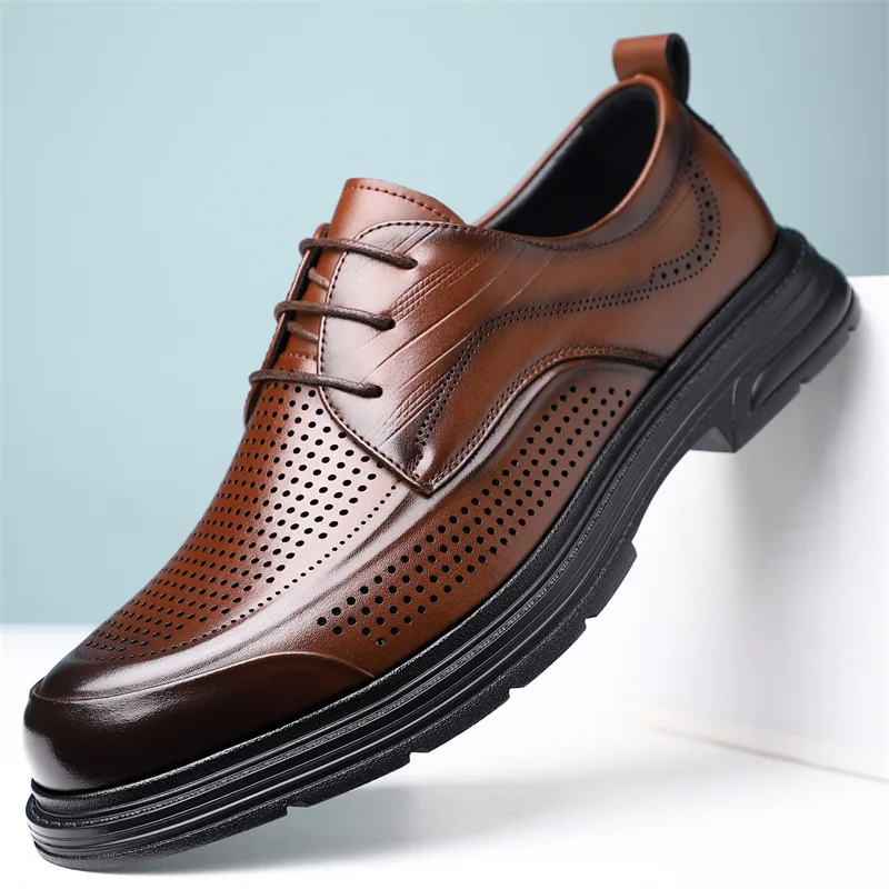 

2026 Shoes for Men Summer Men Leather Business Dress Man Shoes