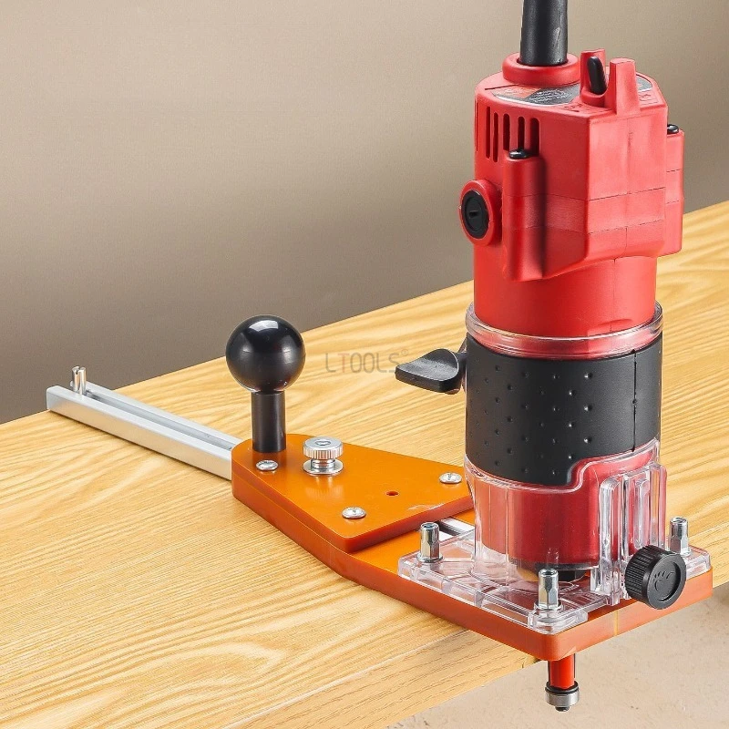 

Adjustable Milling Circular Plate Woodworking Router Circle Cutter Jig 62-64mm Trimming Machine Quick Slotting Positioning Jig