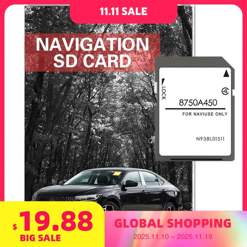 

2021 Maps Version for Mitsubishi Pajero Outlander MMCS SD Card GPS Europe Navigation Map Update Navigation System 8750A450