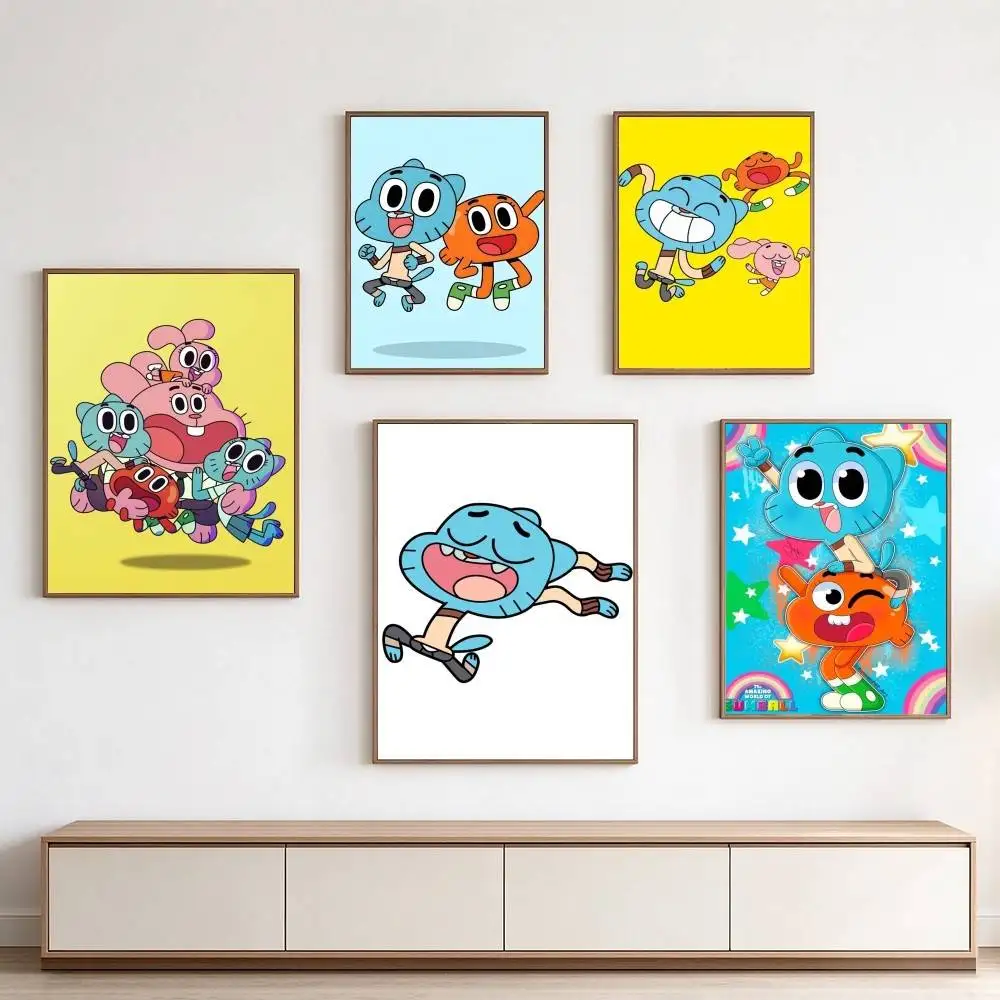 The Amazing World Of G-Gumball  Poster High Quality Dorm Living Room Aesthetic Wall Decoration Painting Stickers Gift
