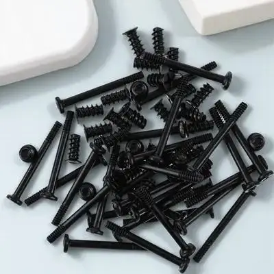 Vis de ventilateur de refroidissement pour boîtier d'ordinateur, 60 pièces, jeu de vis longues et courtes en acier au carbone, facile à installer, jeu de vis de montage de ventilateur