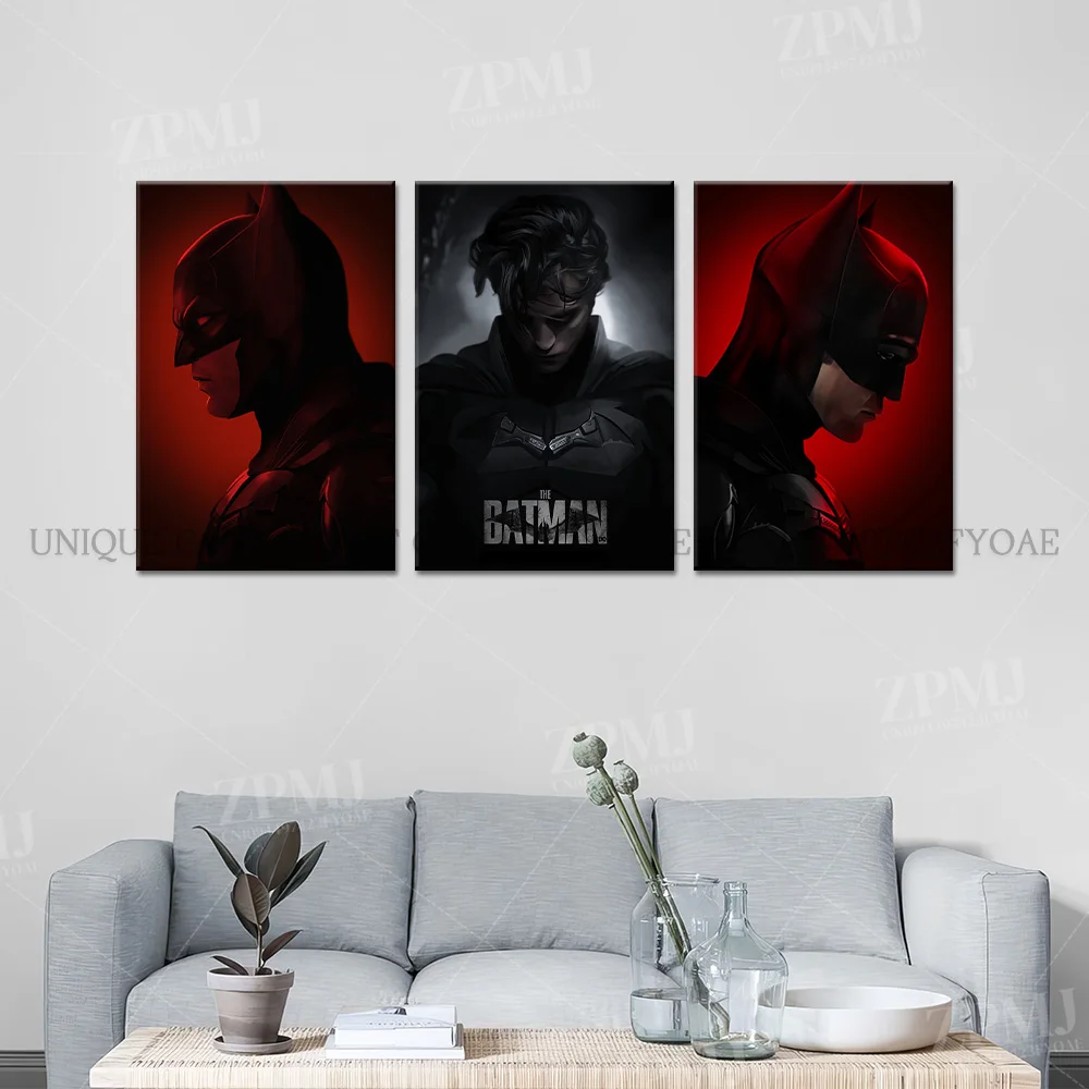 Leinwand gedruckt Home Dekoration Malerei DC Comics Justice League Superheld Film Batman Poster Wand Kunst Bild Zimmer rahmenlos – Detail 2