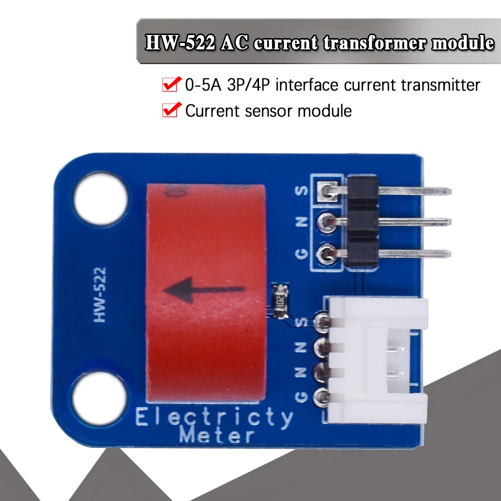 Electricity Meter(Analog) AC Current Sensor Current Transformer 5A for Arduino