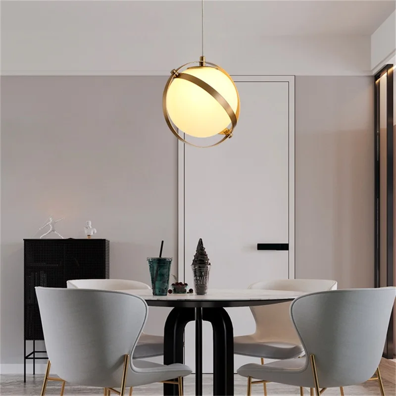 BERTH Modern Pendant Lights Copper Fixture Contemporary Home Creative Decoration Suitable For Dining Room Restaurant