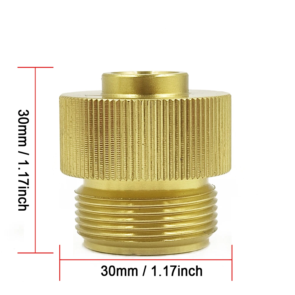 1Pc Gas Tank Adapter Portable Split Type Camping Stove Burner Canister Gas Tank Adapter Copper Connector Haed For MAPP Gas Tank
