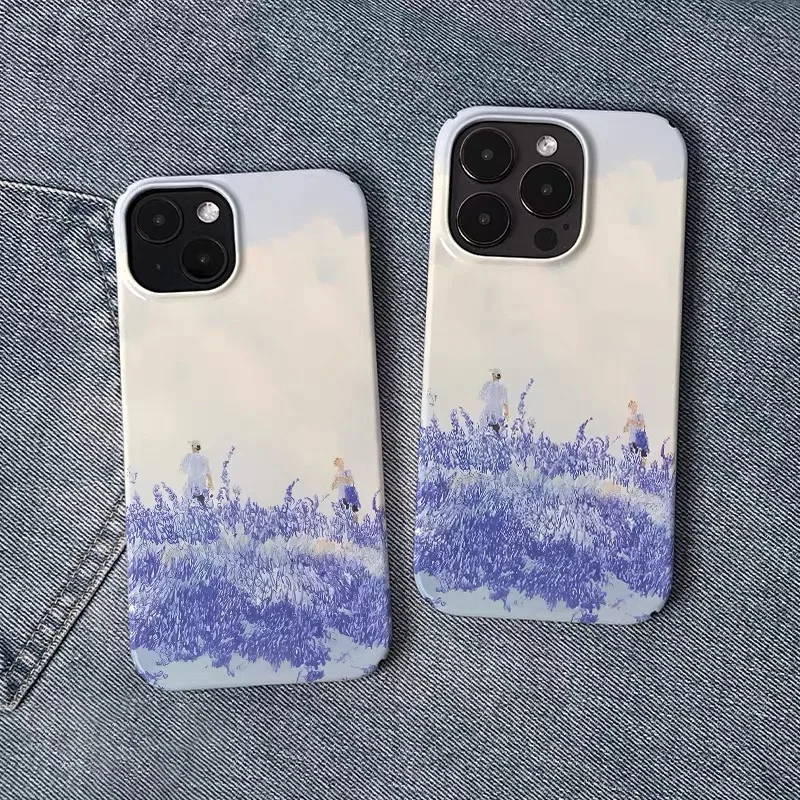 

Purple Lavender Outing Phone Case for IPHONE 17 Air 16E 15 PROMAX 14 Plus 13 12 MINI 11 PRO 16Plus XR XS SE Acrylic Phone Cover