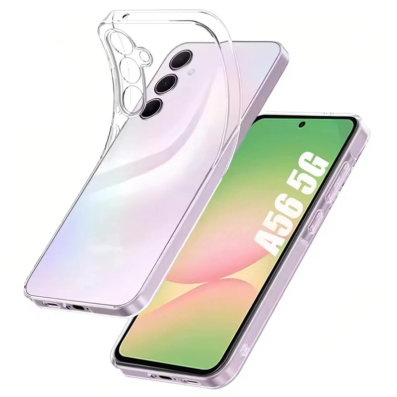 For Samsung Galaxy A27 A07 A17 A37 A57 5G Phone case Transparent Soft For GalaxyA27 Practical Etui Armor Shockproof Frame Point