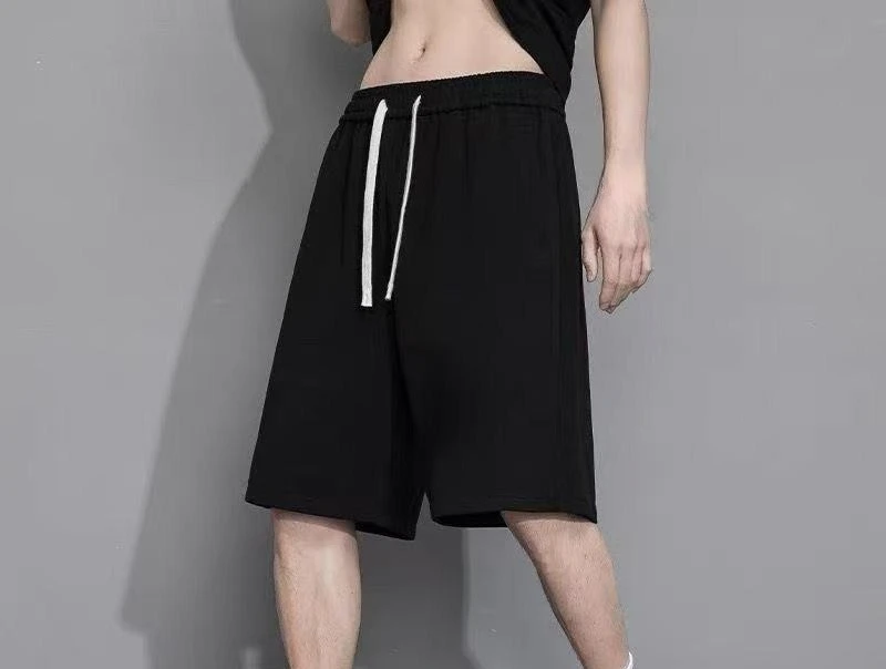 

Sports Shorts for Men in Summer, Thin, Trendy, Versatile, Casual Pants, Loose Cropped Pants for Outerwear