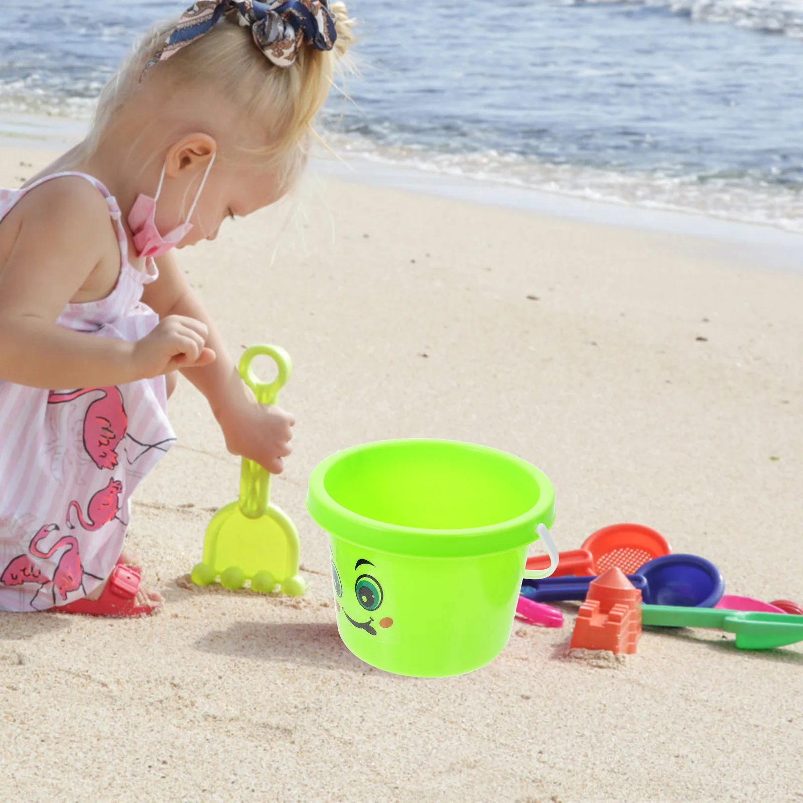 Dobrável praia vagão brinquedo balde brinquedos baldes de areia planta crianças ao ar livre kit de construção de castle de areia do bebê