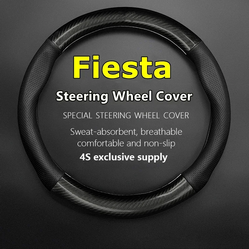 

Тонкий чехол без запаха для Ford Fiesta, кожаный чехол на руль 1,3 1,5 1,6 2004 2005 2006 2009 2010 2011 2012 2013 1,0 GTDi 2014