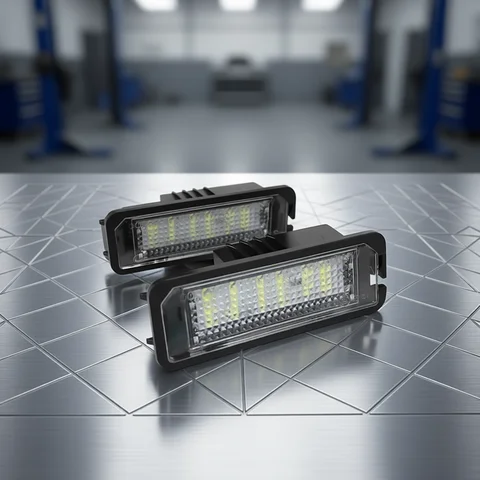 12V Car License Plate Lights LED Lamp Auto Accessories for VW Golf 4 5 6 7 MK4 MK7 Passat CC Scirocco Skoda Seat Leon Ibiza