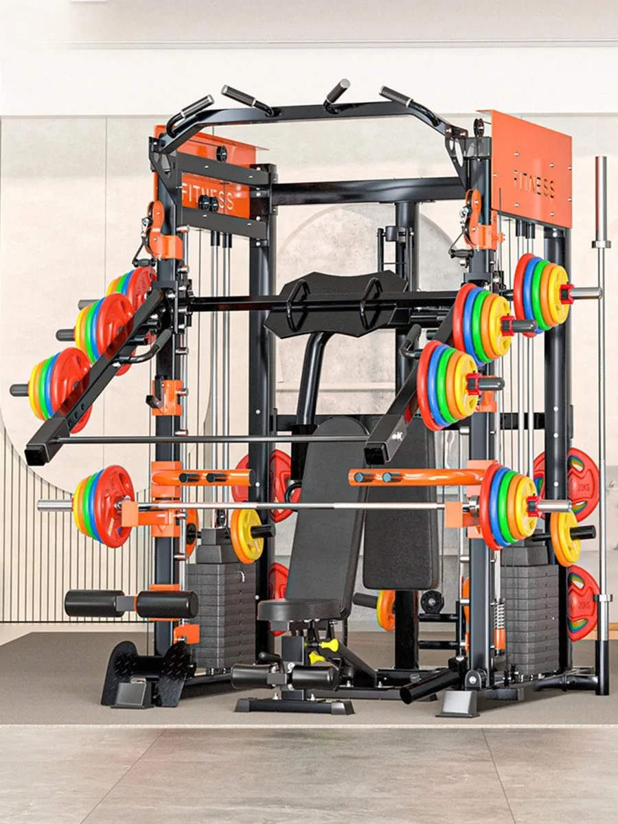 Comprehensive Training Equipment, Multi-functional Smith Machine,Fitness Equipment, Deep Squat gantry, Horizontal Push Frame