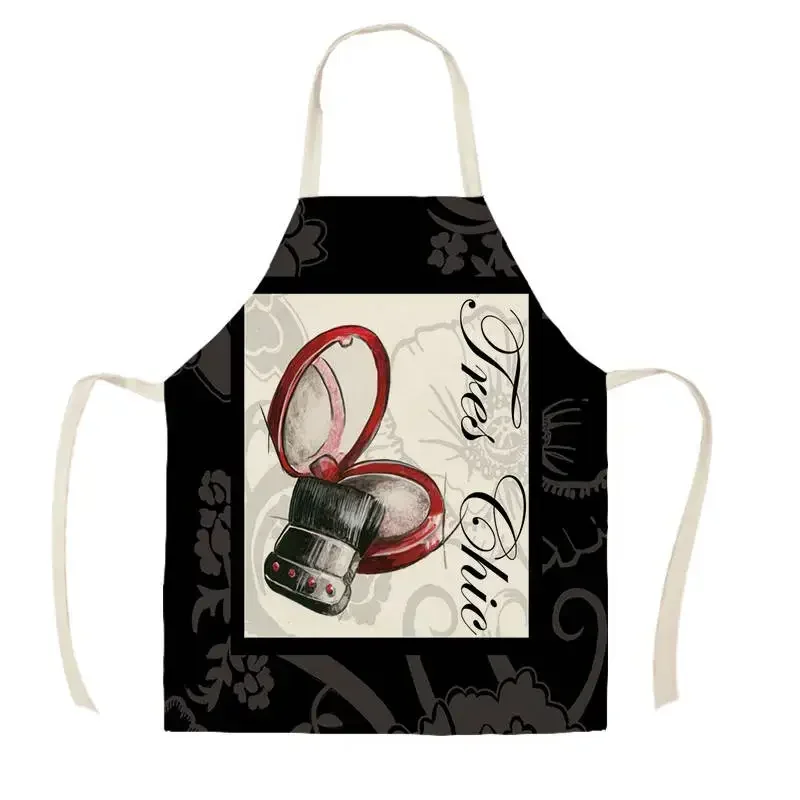 Lady Bags High Heels Nail Polish Kitchen Aprons Unisex Dinner Cooking Bib Funny Pinafore Cleaning Apron Delantal Cocina Tablier