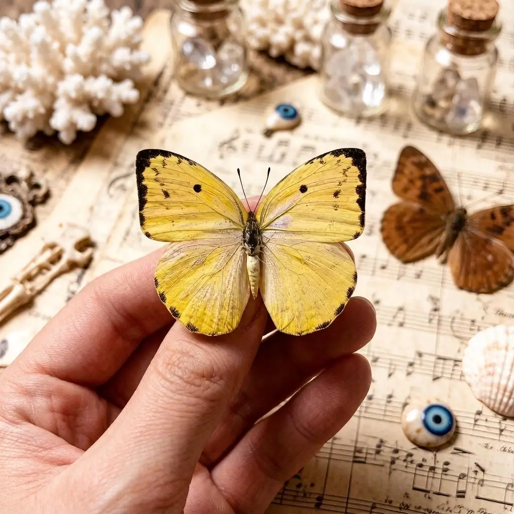 5-50pcs Catopsilia pom Butterfly Specimens | Bulk Insect Collection for Crafts, Home Decor, Curio Display & Natural History Art